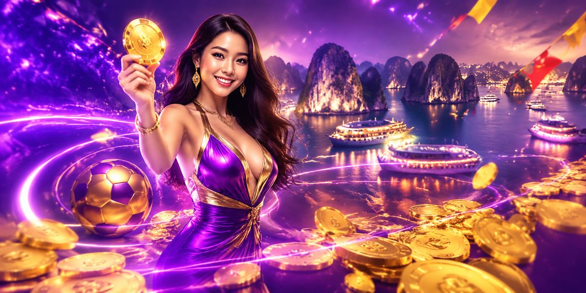 Bầu không khí cá cược bóng đá rực rỡ về đêm tại Hạ Long với ánh đèn neon